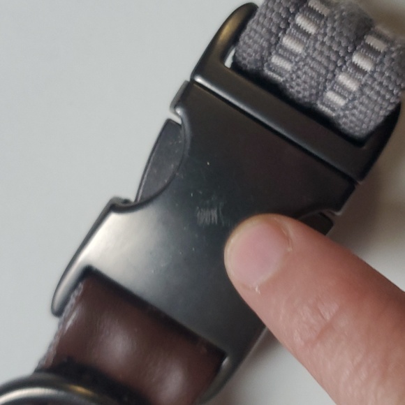 Reddy Grey Durable Dog Collar-Medium - Picture 4 of 7